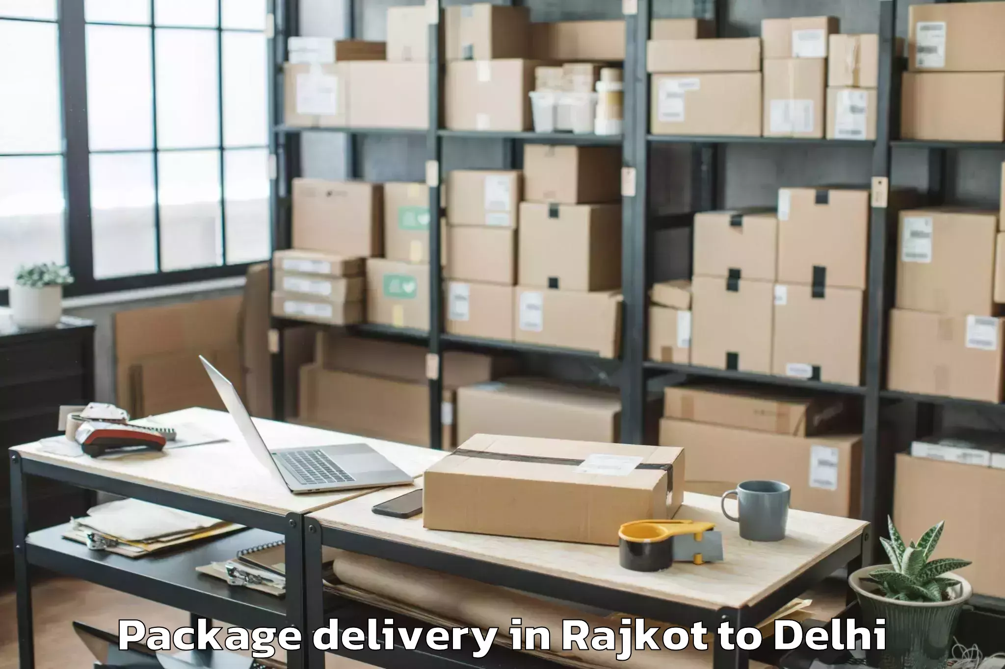 Rajkot to Karol Bagh Package Delivery Booking